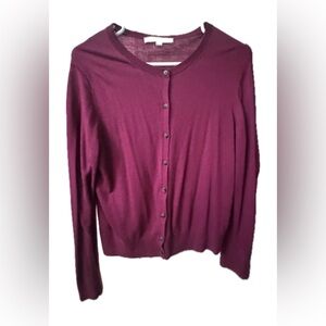 LOFT Fuchsia Light Weight Cardigan Sweater